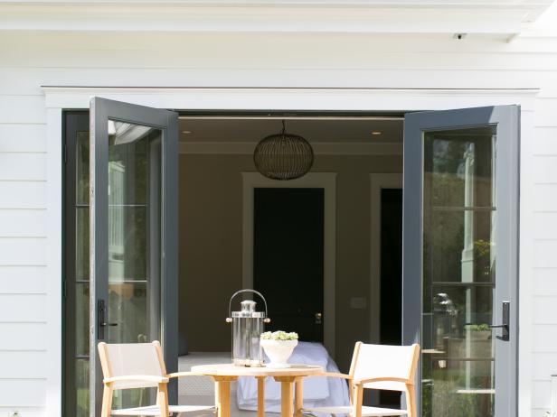 Bedroom Offers Charming Outdoor Seating Area